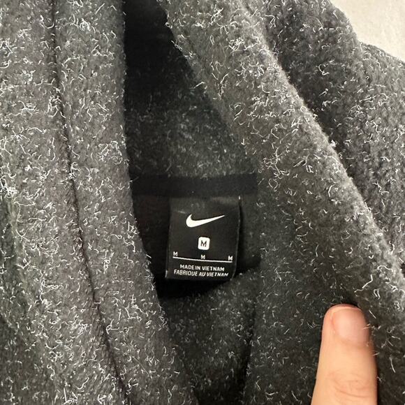 Nike Women's Black Therma Fleece Cowlneck Long Sleeve Training Top Size Medium - Picture 5 of 8